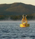 The Lake Sunapee buoy is a long-time GLEON site. (Credit: GLEON)