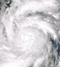 A super typhoon centered over Philippines' Panay Island. (Credit: NASA/NOAA)