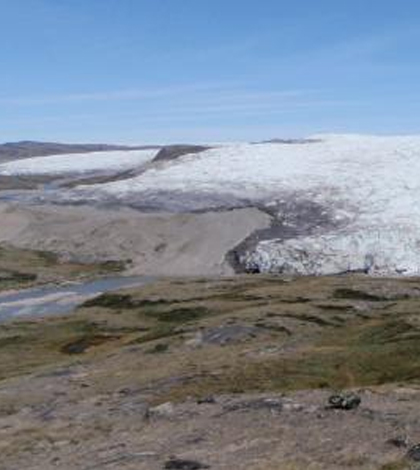 Scientists are using records of the Laurentide Ice Sheet to predict how ice may change in a warmer climate. (Courtesy of Oregon State University)