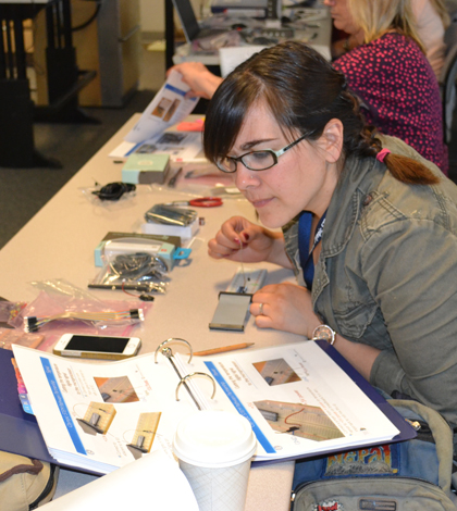 Nearly 40 teachers attended the workshop to build underwater temperature sensors. (Credit: Mitchell Elend)
