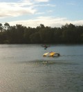 An 'Inference' system in the water. (Credit: QUT Media)