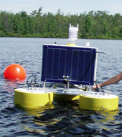 Lake Lacawac is home to many monitoring efforts including a new research lab for members of GLEON and students at Miami University. (Courtesy of Miami University)