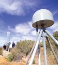 GPS tower used to collect seismic data. (Credit: Scripps Institution of Oceanography)