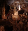 Scientists gathered stalagmite samples from a cave in Palawan in the Philippines. (Credit: Raf Rios)