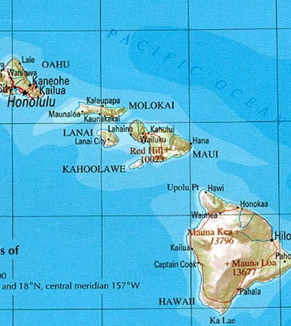 Hawaiin islands. (Credit: Public Domain)