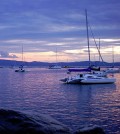 Boats moored on Lake Champlain. (Credit: Travisleehardin via Creative Commons 3.0)