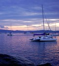 Boats moored on Lake Champlain. (Credit: Travisleehardin via Creative Commons 3.0)