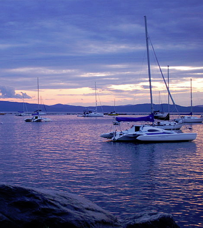 Boats moored on Lake Champlain. (Credit: Travisleehardin via Creative Commons 3.0)