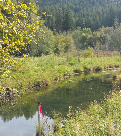 A monitoring well is part of a stream restoration project. (Credit: Brian Fisher / Methow Salmon Recovery Foundation)
