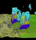 Scientists used the supercomputer to develop this 3-D rendering of a major thunderstorm from July 2011. (Credit: David Gochis / NCAR)