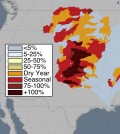 Mississippi River watershed with dry season data. (Credit: Kate Brauman)