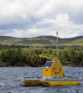 Water quality buoy on Lake George. (Credit: Rensselaer Polytechnic Institute)