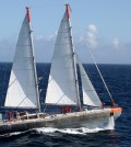 Tara Expeditions schooner. (Credit: European Molecular Biology Laboratory)