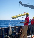 Researchers demonstrate autonomous underwater vehicles can be pre-programmed to make independent decisions. (Credit: University of Delaware)