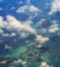 Clouds over small Caribbean islands. (Credit: Adam Wilson / University at Buffalo)