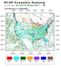 Scientists are using data assimilation techniques to input a range of North American observations into experimental forecasts. (Credit: National Center for Atmospheric Research)