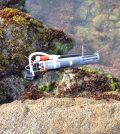 Sampling pump and a device to measure temperature, salinity and depth in a tide pool of the Bodega Marine Reserve. (Credit: Lester Kwiatkowski / Carnegie Institution for Science)