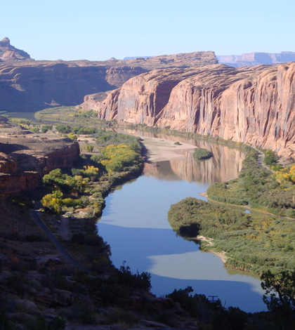 Colorado River near Moab, Utah. (Credit: U.S. Geological Survey)