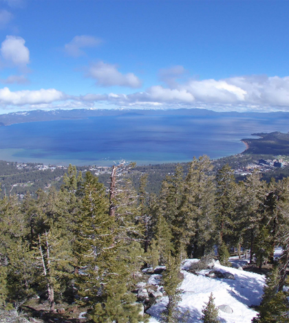 View from one of the Lake Tahoe Fire Cameras. (Credit: Nevada Seismological Laboratory)