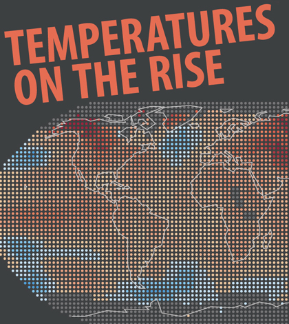 global temperatures in 2016