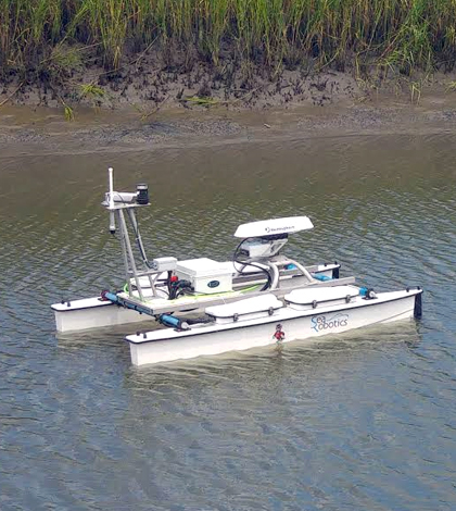 unmanned surface vehicle coastal marshes