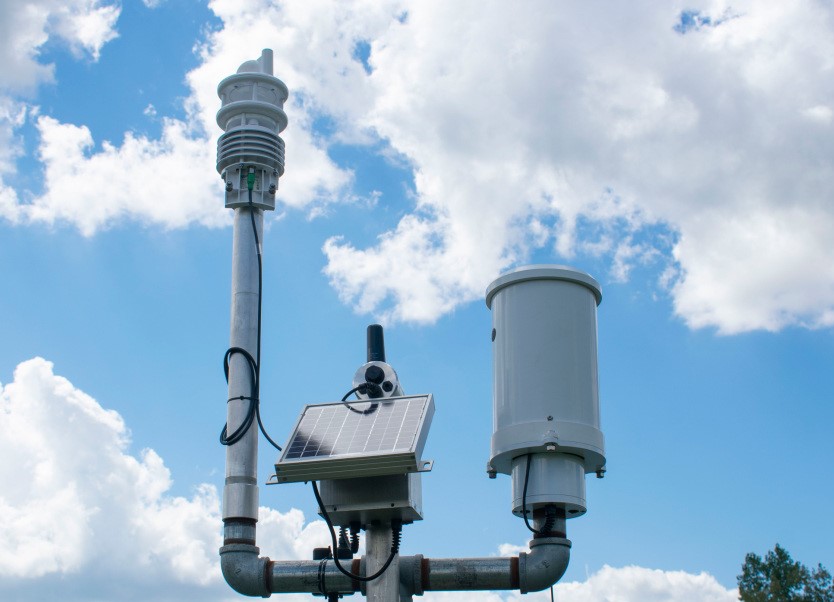 WS800 Weather Station deployed at the Fondriest Center for Environmental Studies 