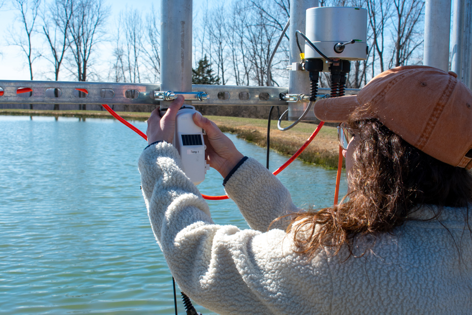 RX3000 station being deployed at the Fondriest Environmental Field Station. 