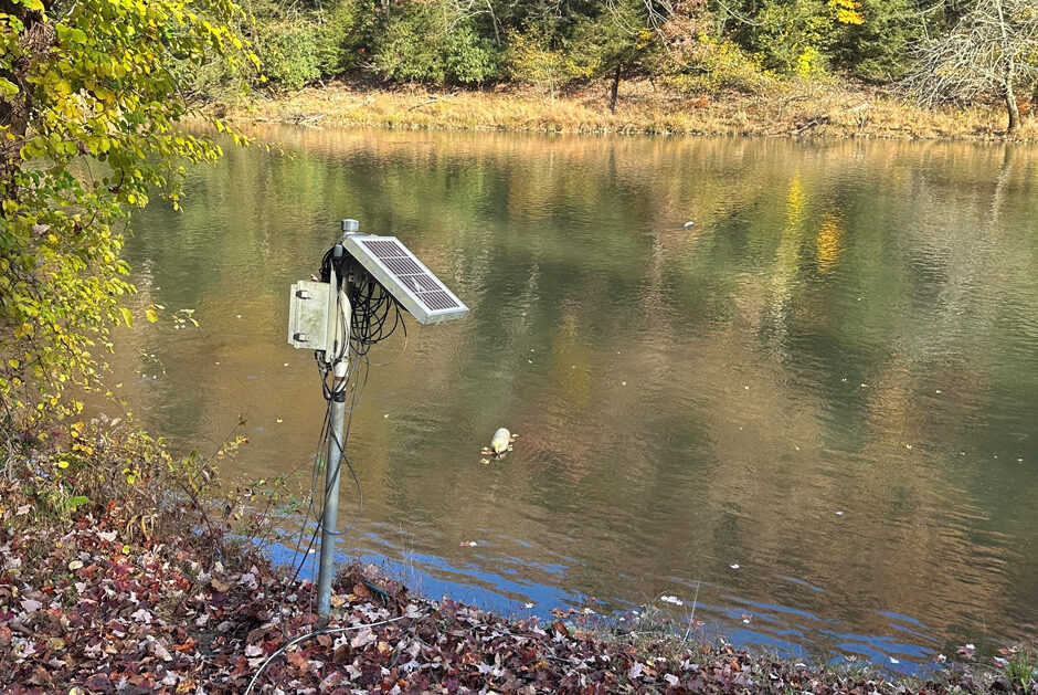 A NexSens downstream water quality station