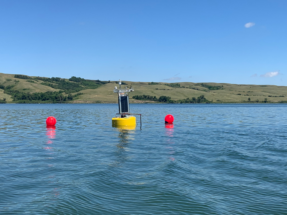 Superbuoy on Buffalo Pound Lake.