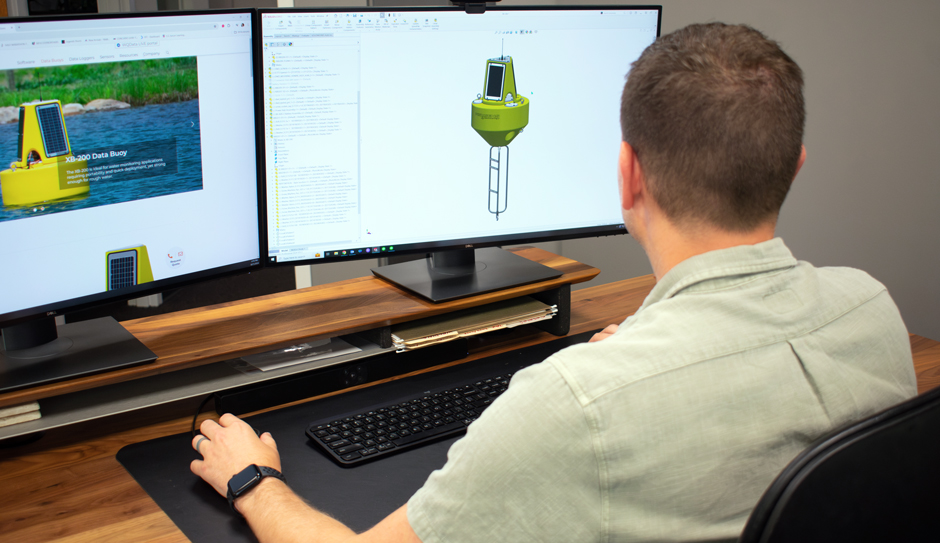 NexSens engineers designing the XB-200.