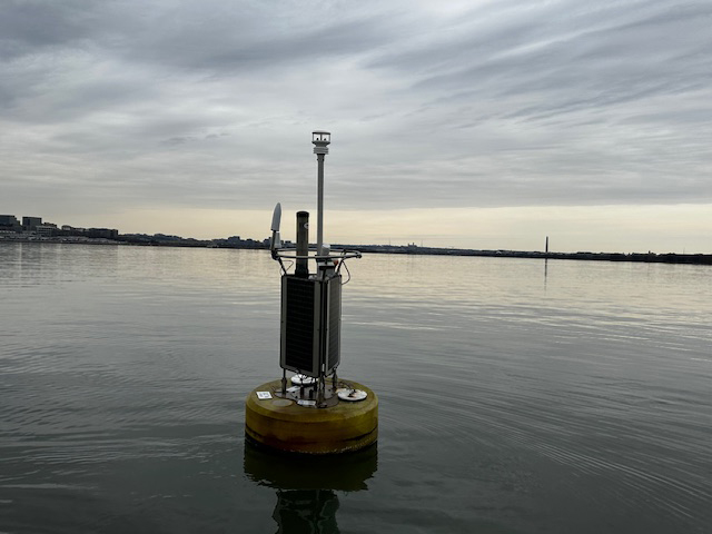 The CURBY on the Potomac River. It provided environmental observing support to aid teams working on-site.