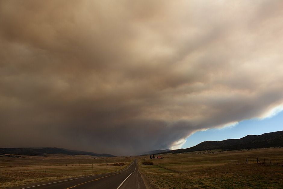 The Hermit’s Peak - Calf Canyon Fire, as pictured from Angel Fire, NM.