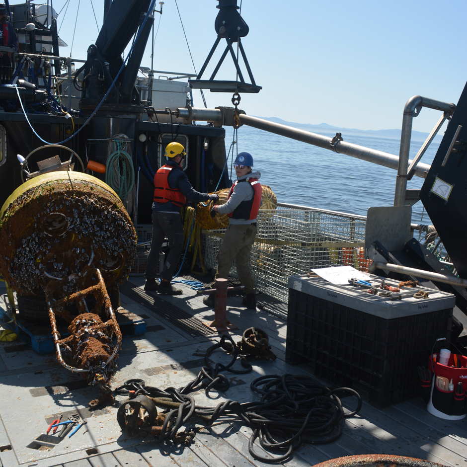 The NexSens buoys have been successfully deployed for two test seasons, and are now ready to be deployed alongside WEC tests.