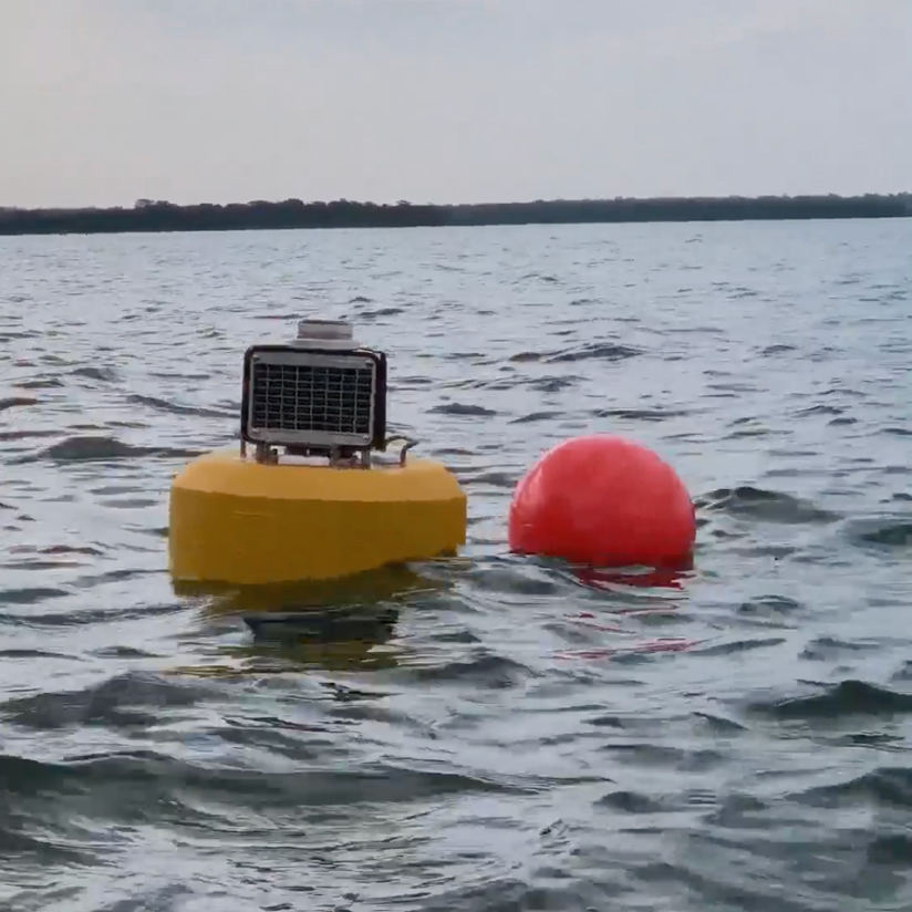 The CB-75-SVS buoy helps inform dam and water management at the Itaipú Hydroelectric Dam, located along the Paraná River on the Paraguay-Brazil border.