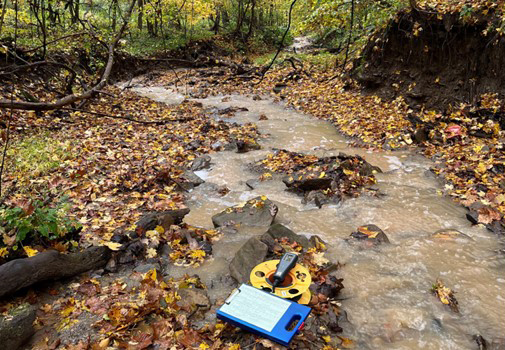 YSI ProDSS taking instantaneous field readings